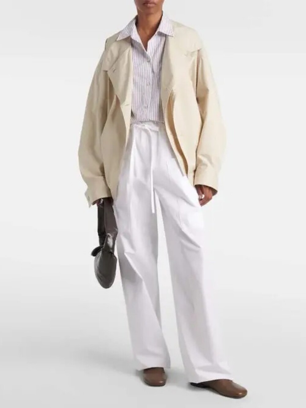 LEMAIRE technical cropped trench coat